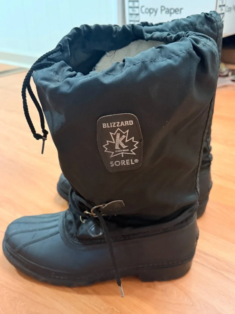 SOREL Men’s Blizzard Waterproof Snow Boots Size 12 Black Liner
